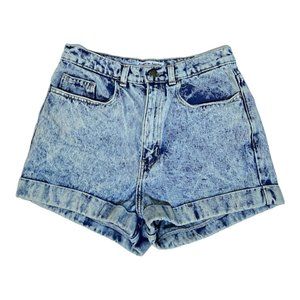 Women's American Apparel Acid Wash High Rise Denim Shorts